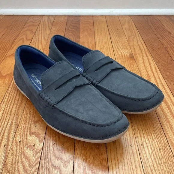 Cole Haan MotoGrand Suede Penny Loafer - Picture 1 of 5